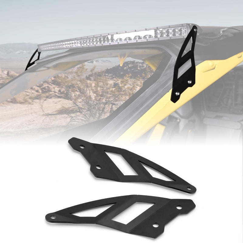 WeiSen 50 Roof LED Curved Light Bar Mount Bracket Plate Compatible with Can Am Maverick R All Models 20242026 - Image 2
