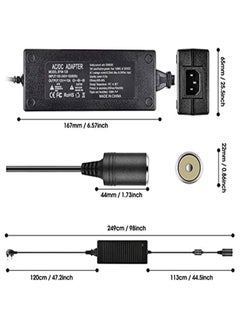 Starwell 120w Power Inverter, Ac To Dc Converter, Dc 12v To 220v Ac Converter, 12v 10a Car Cigarette Lighter Socket, Ac/Dc Power Adapter, Transformer, Suitable For Tire Inflators/Car Refrigerators/Car Vac  - Image 3