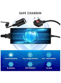 Starwell 120w Power Inverter, Ac To Dc Converter, Dc 12v To 220v Ac Converter, 12v 10a Car Cigarette Lighter Socket, Ac/Dc Power Adapter, Transformer, Suitable For Tire Inflators/Car Refrigerators/Car Vac  - Image 5