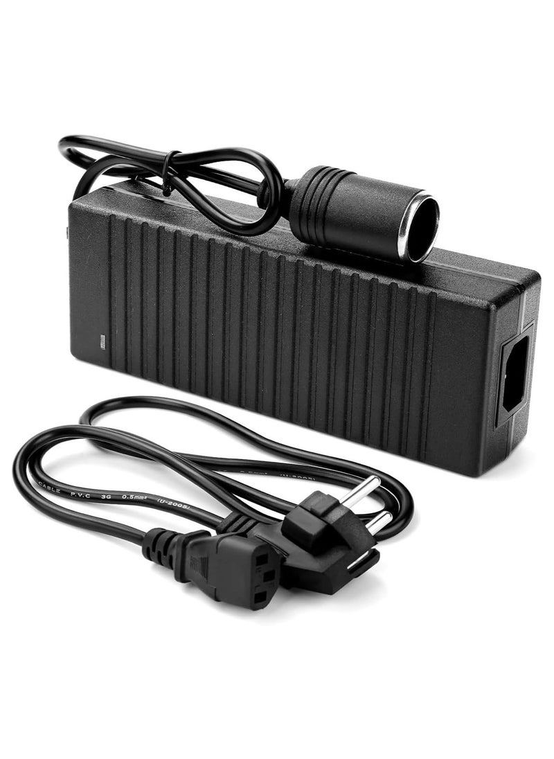 Starwell 120w Power Inverter, Ac To Dc Converter, Dc 12v To 220v Ac Converter, 12v 10a Car Cigarette Lighter Socket, Ac/Dc Power Adapter, Transformer, Suitable For Tire Inflators/Car Refrigerators/Car Vac  - Image 1