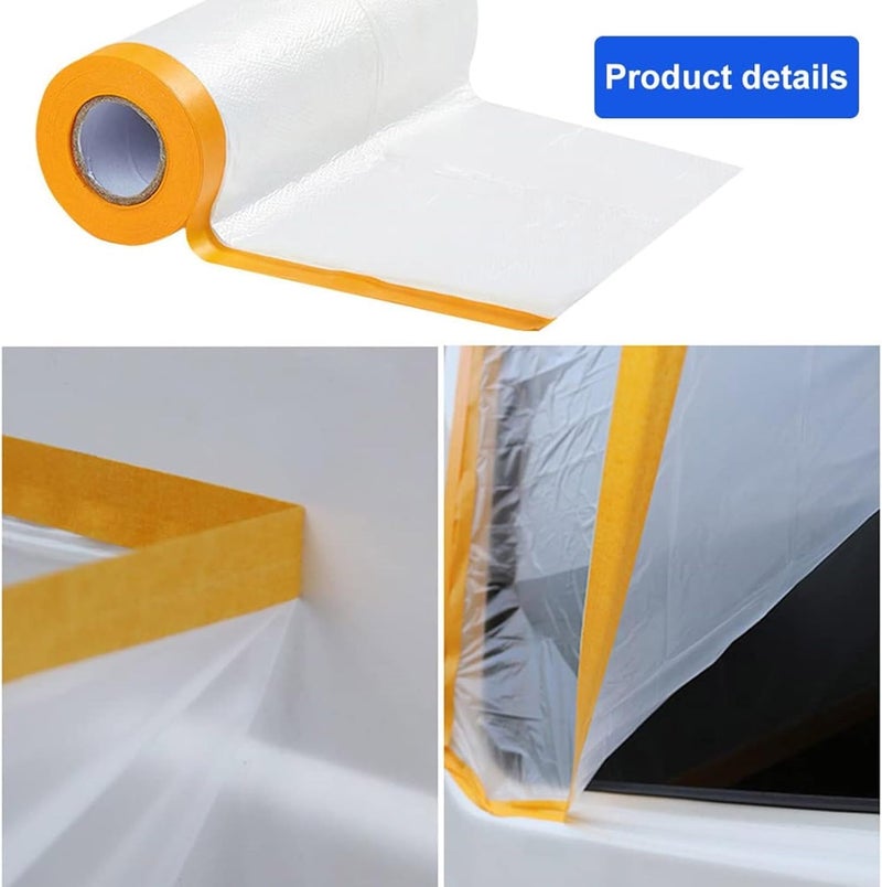 180 cm Wide Stretch Wrap Film for Packing, Furniture Protection and Moving, Heavy Duty Clear Plastic Wrap for Shipping Boxes and Storage Organization - Image 3