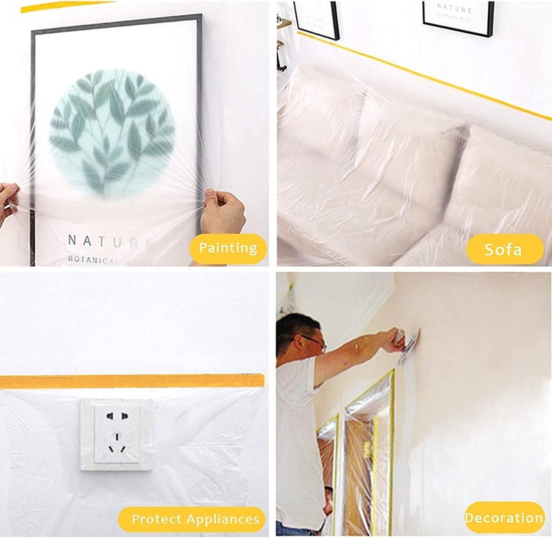 180 cm Wide Stretch Wrap Film for Packing, Furniture Protection and Moving, Heavy Duty Clear Plastic Wrap for Shipping Boxes and Storage Organization - Image 4