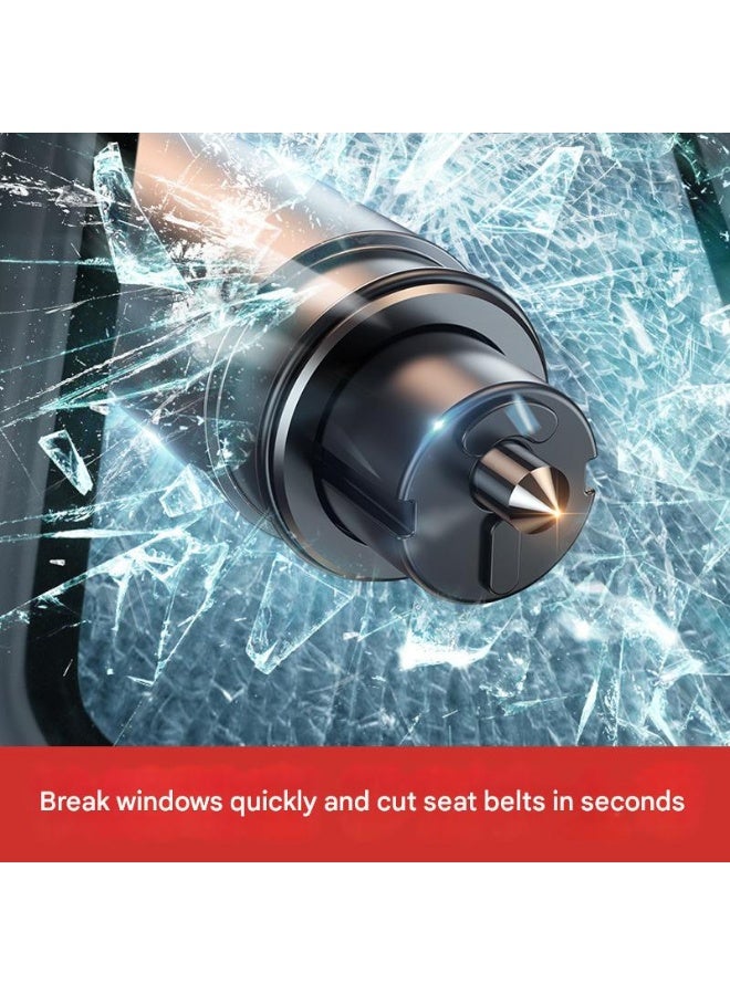 Car 2 in 1 Emergency Safety Hammer Mini Window Breaker Quick Seat Belt Cutter Special for Traffic Accident Drowning Fire Escape - Image 2