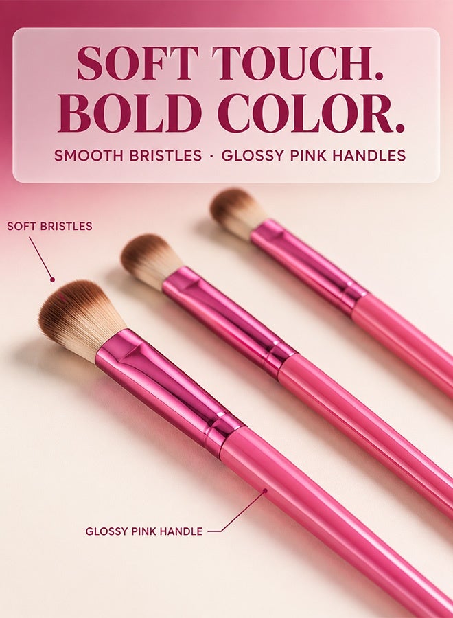 Professional concealer brush, eye brush, highlighter brush, and makeup brush 3-piece set - Image 4