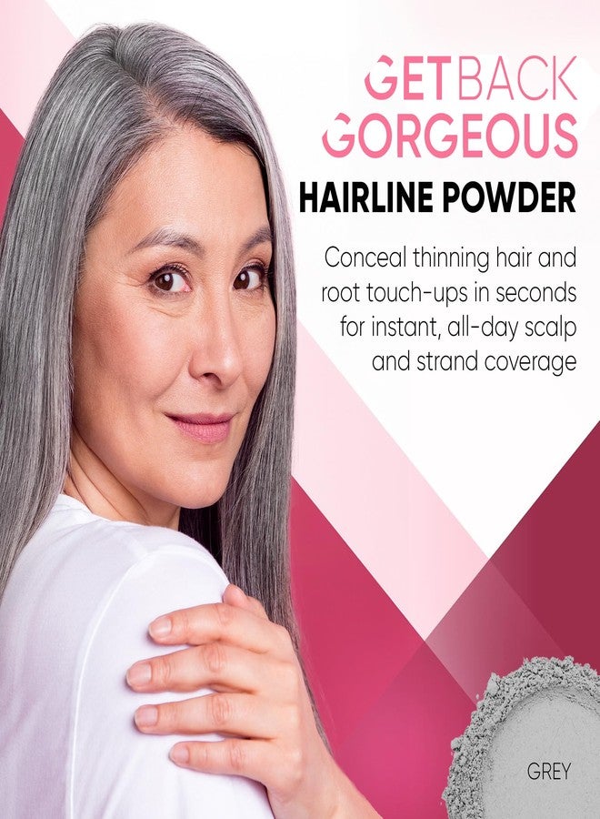 جيت باك جورجيس بودرة جي بي جي لتغطية خط الشعر، لون رمادي - بودرة لتغطية جذور الشعر لمدة 48 ساعة، تُستخدم لإخفاء فراغات الشعر، وإخفاء تساقط الشعر فورًا، وتفتيح الخصلات - تُستخدم لملء فراغات الشعر الخفيف للنساء والرجال، 4 غرام - Image 2