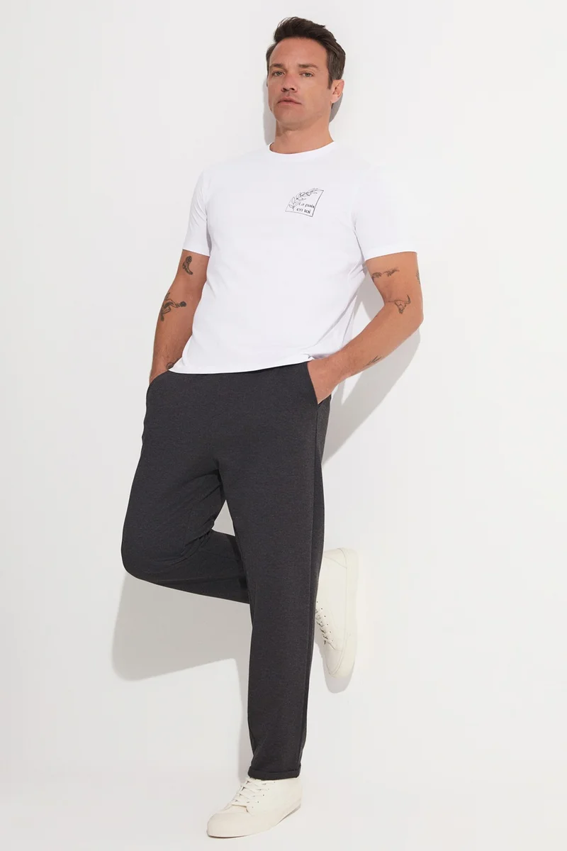 جون Men's Regular Fit 100% Cotton Slogan Printed T-Shirt