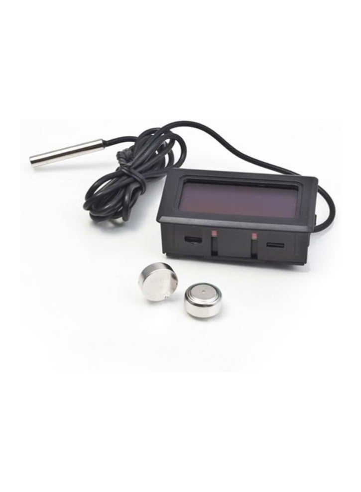Digital LCD Thermometer for Aquarium, Refrigerator, and Freezer, Black  - Image 2