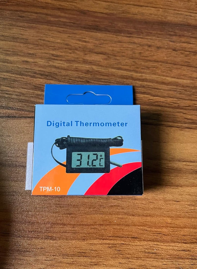 Digital LCD Thermometer for Aquarium, Refrigerator, and Freezer, Black  - Image 3