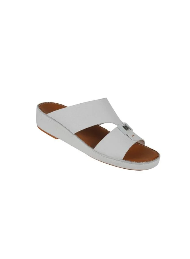 008-3898 Barjeel Uno Mens Arabic Sandals BSP1-63 White