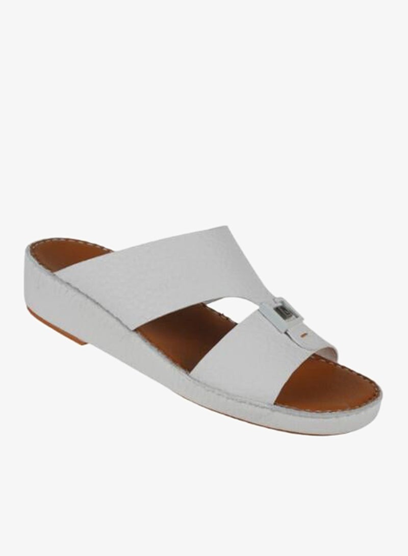 بارجيل أونو 008-3898 Barjeel Uno Mens Arabic Sandals BSP1-63 White - Image 1