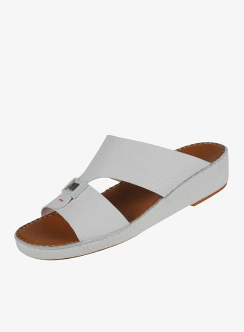 بارجيل أونو 008-3898 Barjeel Uno Mens Arabic Sandals BSP1-63 White - Image 3