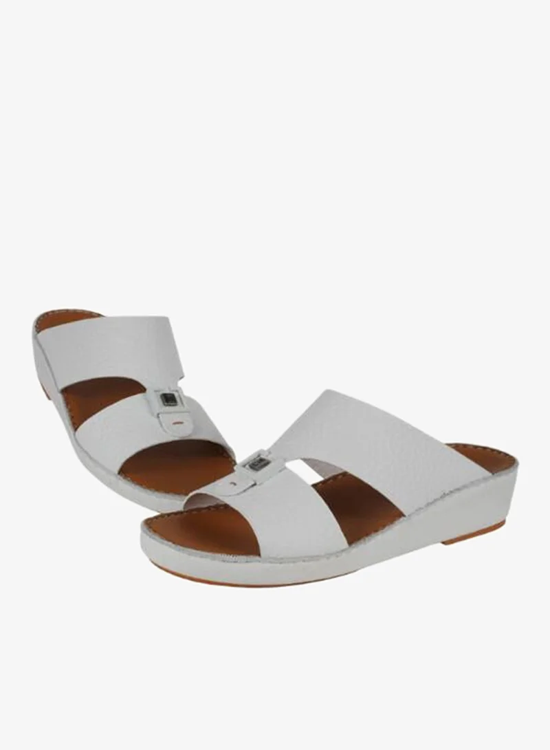 بارجيل أونو 008-3898 Barjeel Uno Mens Arabic Sandals BSP1-63 White