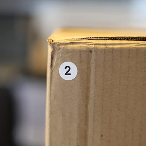 InStockLabels.com Numbers 1-5 Bulk Pack Office Warehouse Organization Inventory Stickers 3/4 Inch 500 Per Roll 2,500 Total Stickers - Image 4