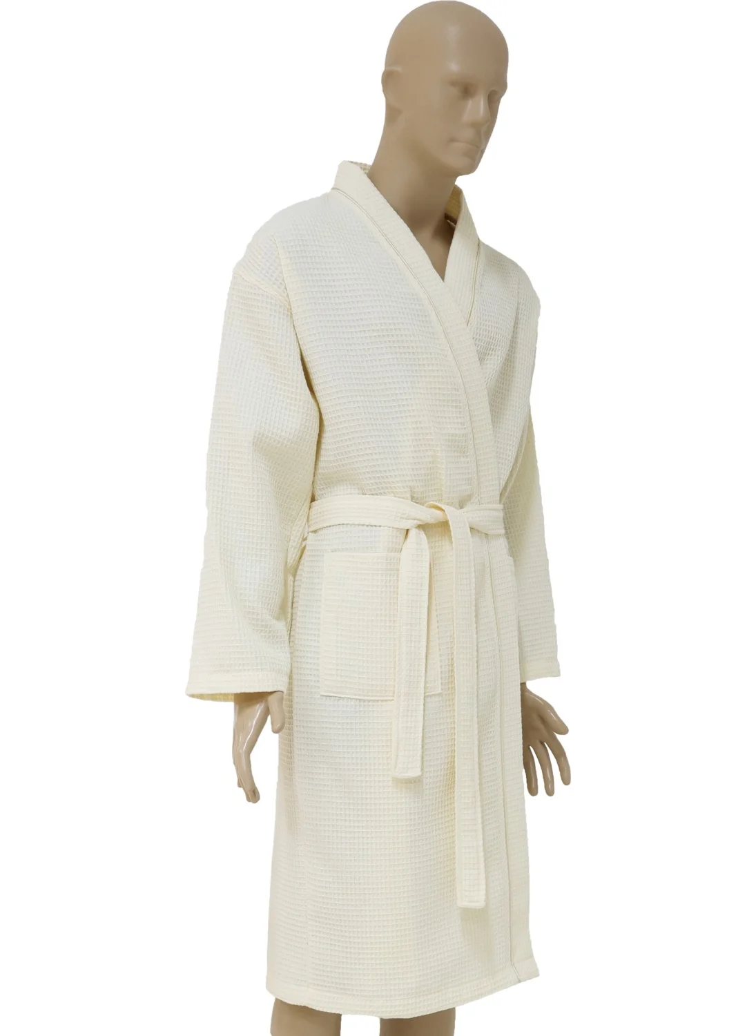 Airycot Pike Bathrobe Dressing Gown with Intermediate Piping for Men