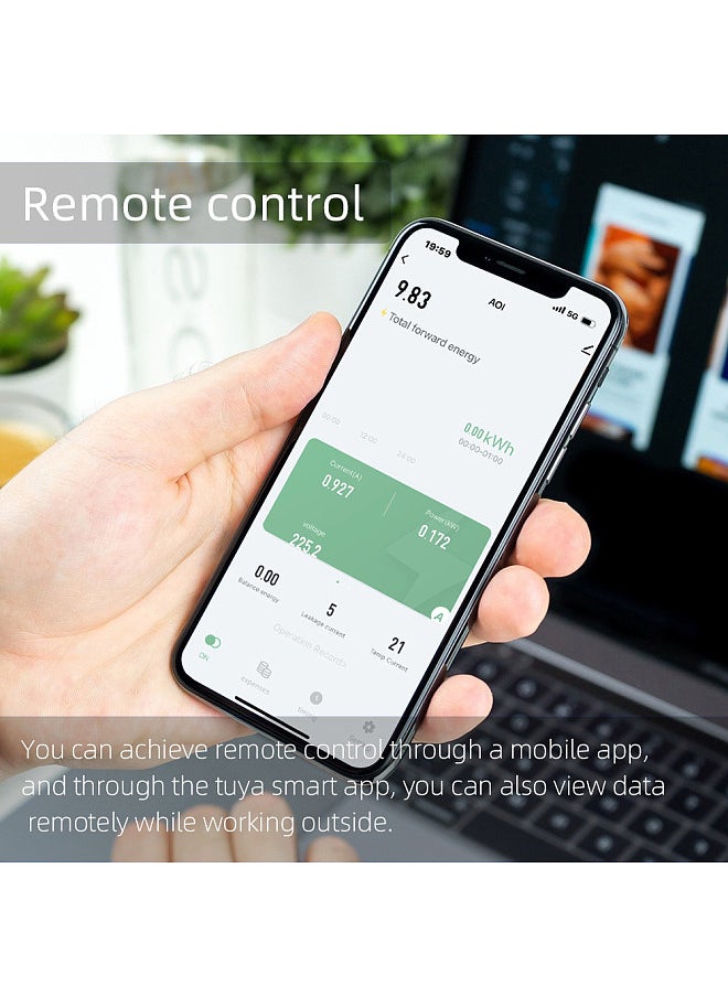 Tuya WiFi Intelligent Circuit Breaker Automatic Reclosure Protector 3P4W Power Meter Three Phase Reclosure Switch with Multiple Protections Timing Schedule Electricity Metering Functions  - Image 3