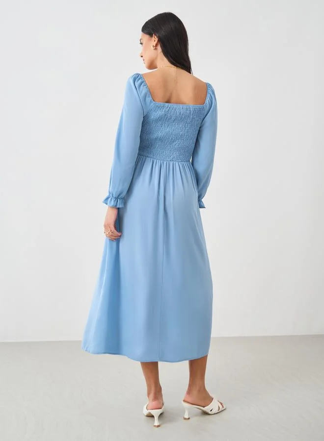 Take Two Smocked Bodice Maxi Dress