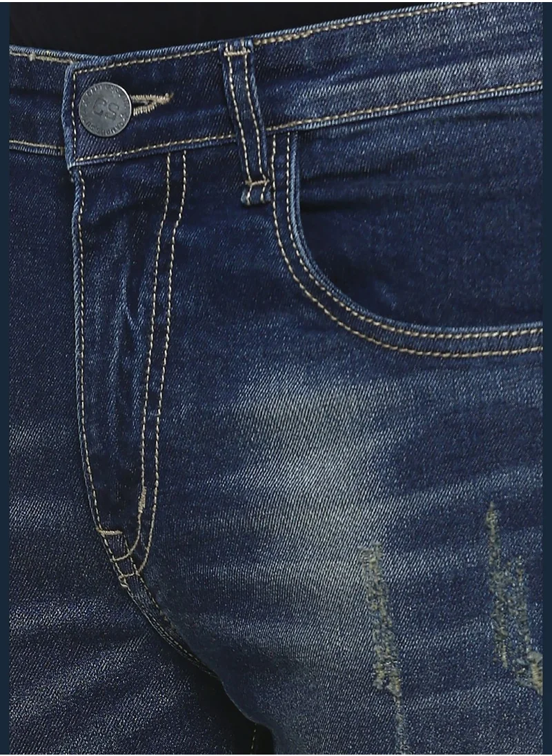 Campus Sutra Distressed Slim Fit Jeans