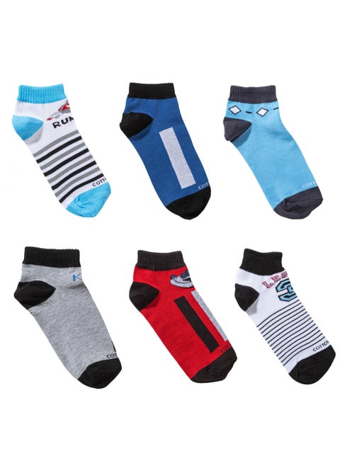 Pack of 6 Collection Cotton Socket Socks for Kids