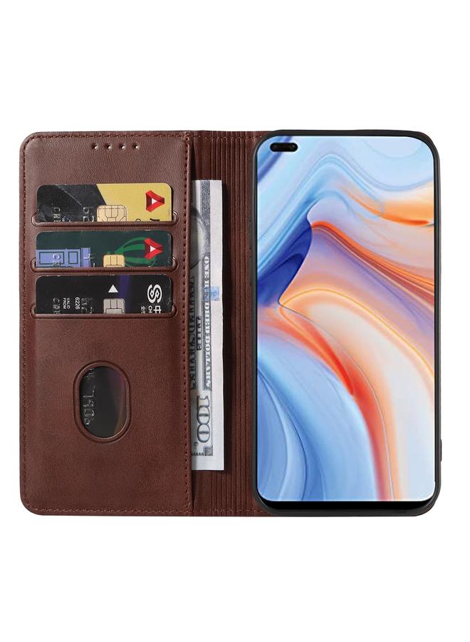 اس-توب جراب هاتف OPPO Reno4 5G بإغلاق مغناطيسي من الجلد - Image 3