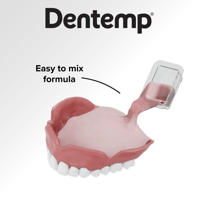 Dentemp Denture Reline Kit - Advanced Formula Reline It Denture Reliner - Denture Kit to Refit and Tighten Dentures for Both Upper & Lower Denture - Image 4