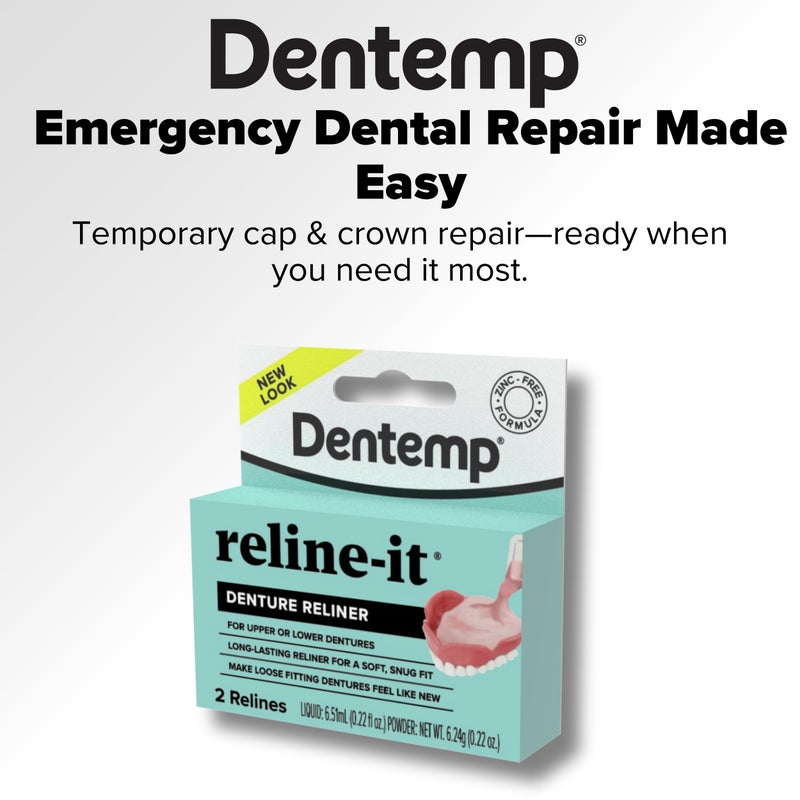 Dentemp Denture Reline Kit - Advanced Formula Reline It Denture Reliner - Denture Kit to Refit and Tighten Dentures for Both Upper & Lower Denture - Image 3
