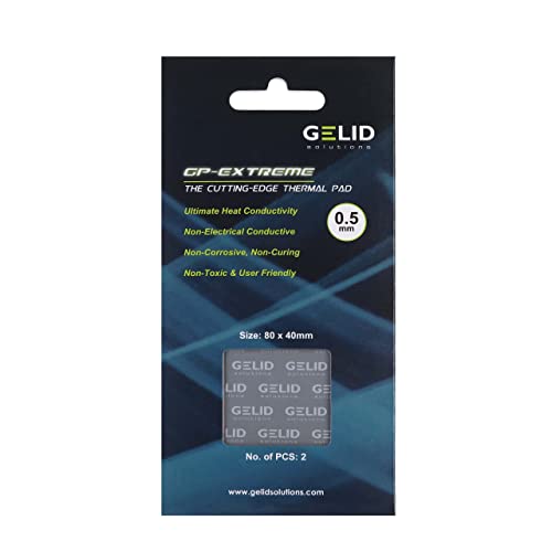 Gelid Solutions GP-Extreme 12W-Thermal Pad 80x40x0.5 (2pcs) Excellent Heat Conduction, Ideal Gap Filler. Easy Installation. 80x40x0.5 (2pcs) - Image 5
