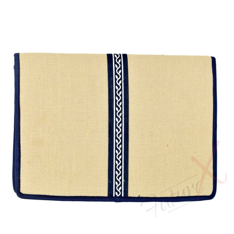 FUTURE X Jute Bag File Folders for Certificates and Important Documents Folder, Conference Folder, Document Organizer to Store Certificate, Legal Size Documents for Home, Office, School - (Blue) - Image 2