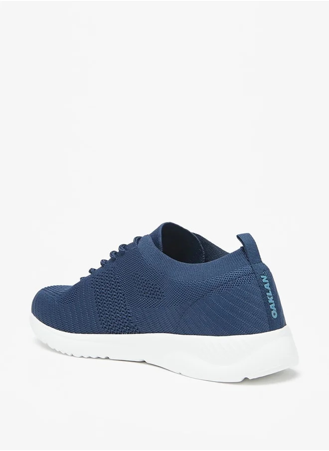 شو اكسبرس Men's Textured Lace-Up Sports Shoes