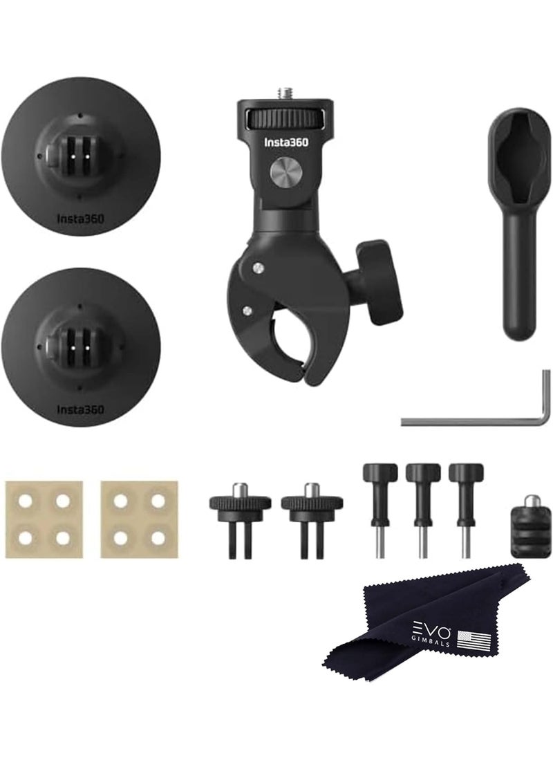 Insta360 Insta360 Motorcycle Bundle New Version  Complete Mounting Kit X4X3X2X 360 Cameras  Compatible with ACEACE PROGO 3 GO2ONE RRS DJI OSMO Action 432 and GoPro 1211109MAX Black  - Image 1
