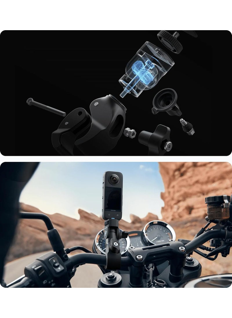 Insta360 Insta360 Motorcycle Bundle New Version  Complete Mounting Kit X4X3X2X 360 Cameras  Compatible with ACEACE PROGO 3 GO2ONE RRS DJI OSMO Action 432 and GoPro 1211109MAX Black  - Image 5