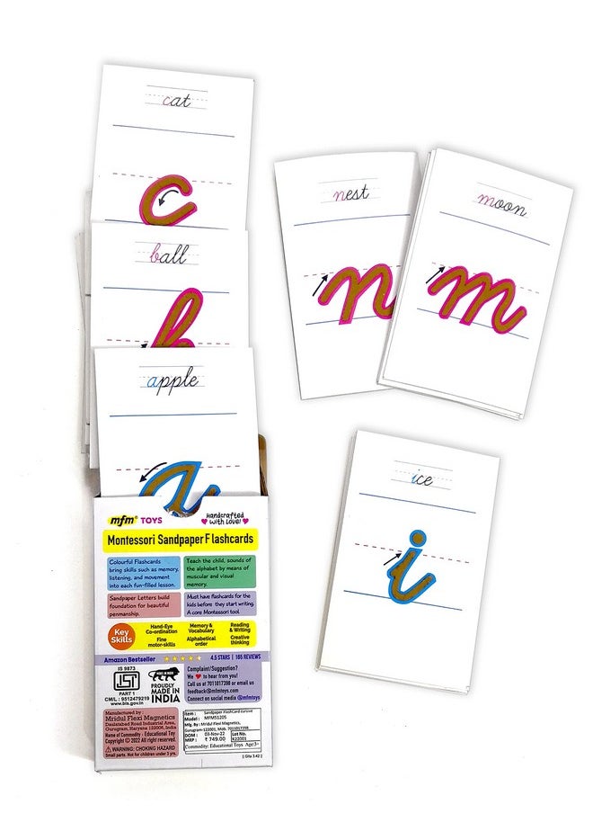 Montessori Sandpaper Tactile Flashcards (Cursive Lowercase) - pzsku/ZEC215B5C9537387D594BZ/45/_/1725609541/62d64626-9eff-4b22-866c-33ba78510f69