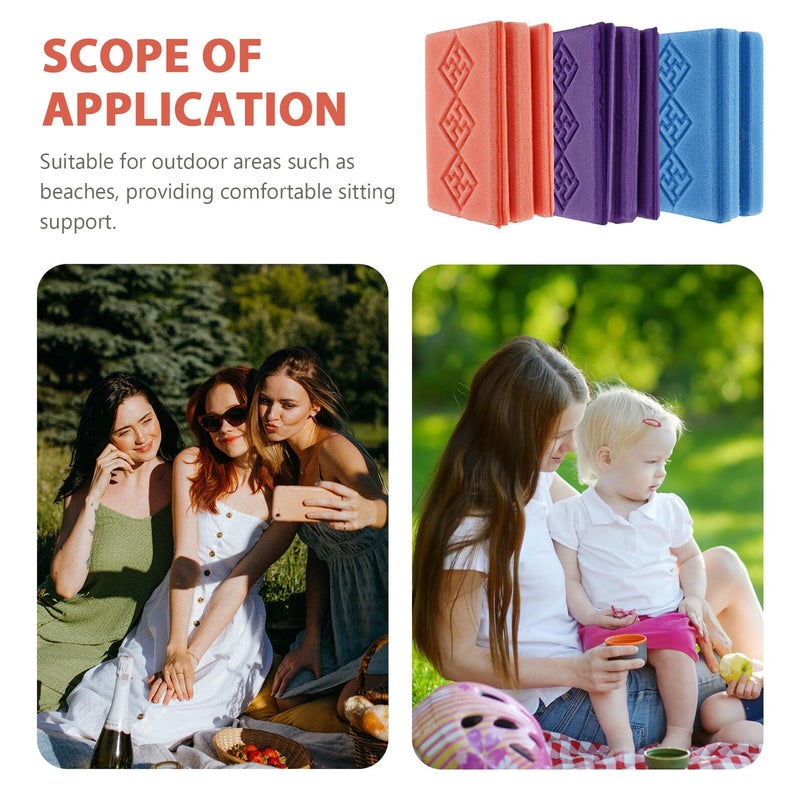 Waterproof Outdoor Picnic Blanket Foldable Camping Mat Beach Park Hiking Mat with Foam Pad - Image 4