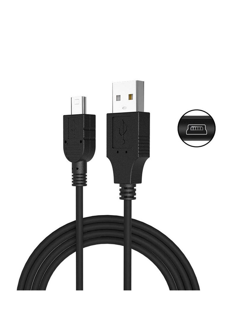 USB to Mini USB Charger Cable Compatible with Playstation PS3/PS3 Slim SixAxis Controller Charging Cable for Digital Camera Hero3/4 USB Magnetic Ring Data Transfer Cable (180CM)  - Image 3