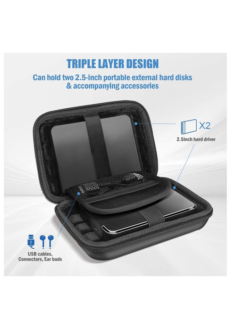 Hard Drive Case 2.5 Compatible For Western Digital Elements WD My Passport Canvio Basics Seagate Backup Plus Slim Expansion 1TB 2TB 3TB 4TB Portable External - Image 4