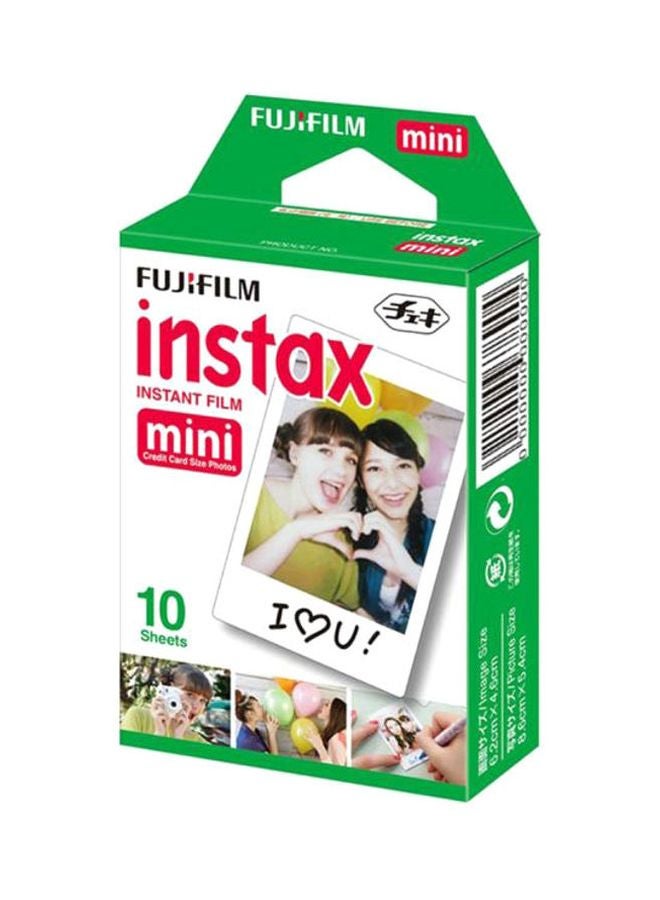 FUJIFILM Pack Of 10 Film Sheet For Instax Mini 7/7s/8/25/50 White - Image 2