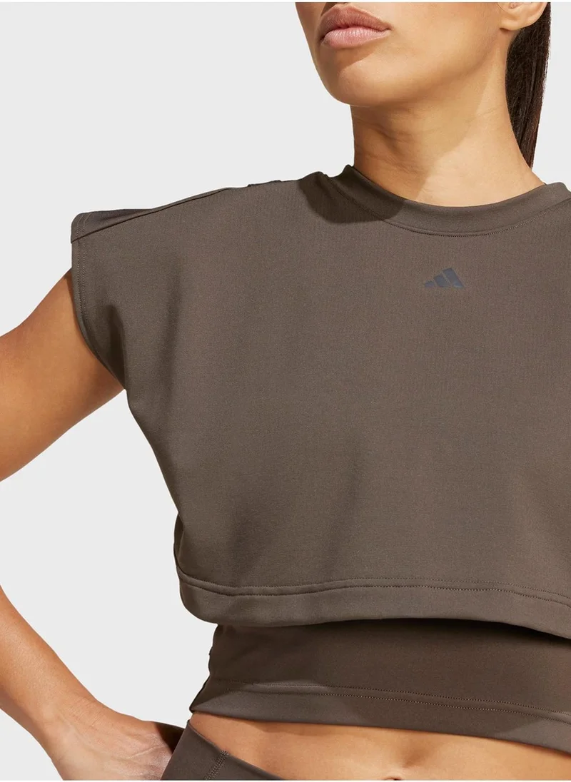 اديداس Power French Terry 3 Stripe Tank
