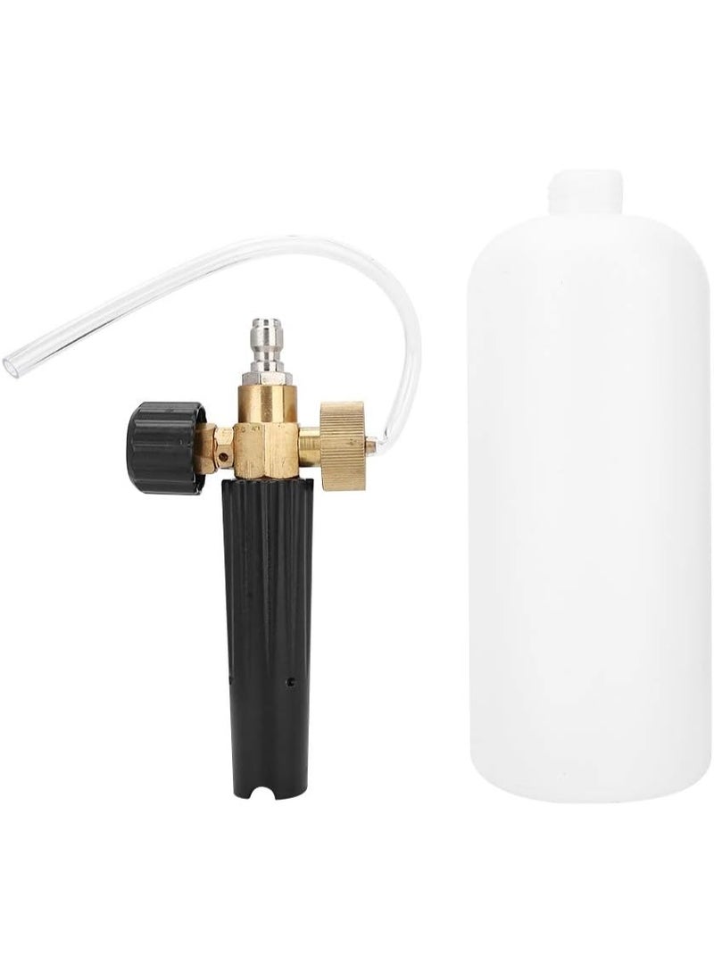 1L Adjustable Foam Sprayer Bottle – Heavy Duty Car Wash Foam Lance with Quick Release Brass Nozzle | High Pressure Snow Foam Gun for Power Washer - Image 4