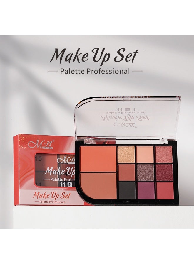 Me Now Makeup Set Palette Eyeshadow & Blush- 11 Colors - Image 4