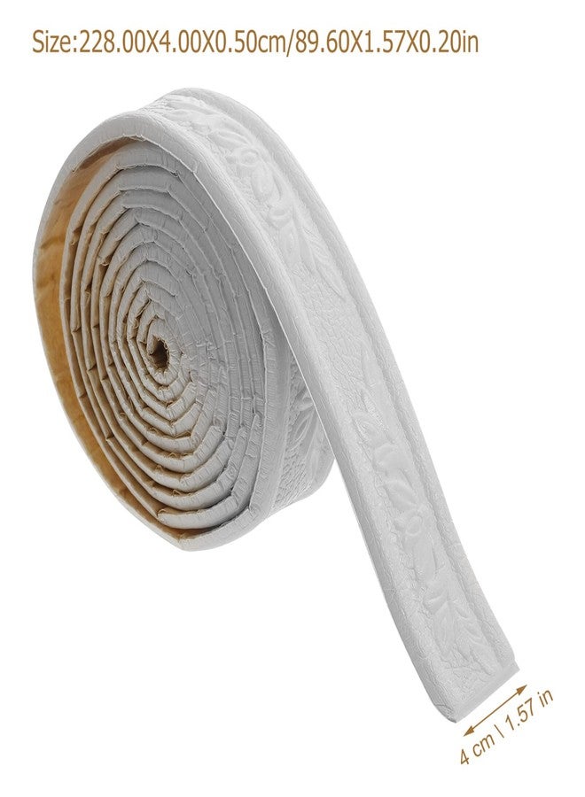 TOVINANNA Self Adhesive Foam Wall Trim 2 Rolls 89In X 1.5In Peel and Stick Molding Border for Walls Ceilings Corners Decoration Durable Foam Edging Strip for Kitchen Bathroom Living Room - Image 5