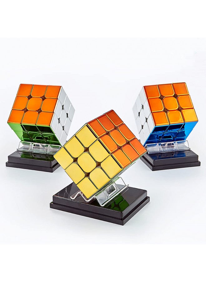 LiangCuber مكعب ليانغكيوبر سايكلون للأولاد 3x3 مكعب سرعة مغناطيسي بدون ملصقات مكعب مرآة عاكسة 3x3x3 مكعب لامع (56 مم/1 قطعة) - Image 3