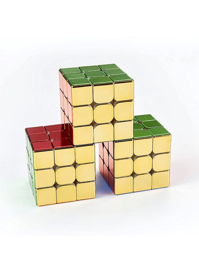 LiangCuber مكعب ليانغكيوبر سايكلون للأولاد 3x3 مكعب سرعة مغناطيسي بدون ملصقات مكعب مرآة عاكسة 3x3x3 مكعب لامع (56 مم/1 قطعة) - Image 4