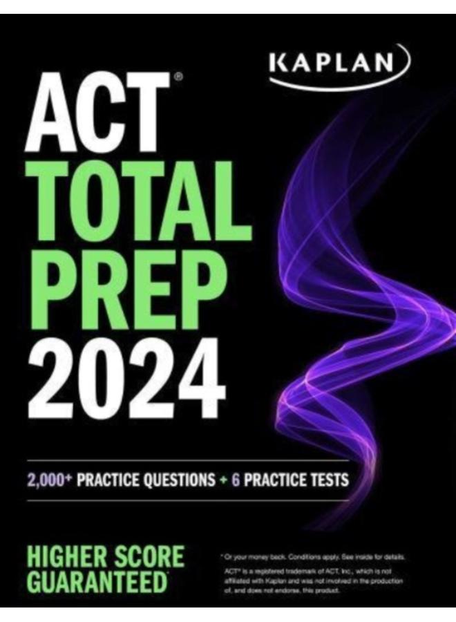 ACT Total Prep 2024: Includes 2,000+ Practice Questions + 6 Practice Tests 
