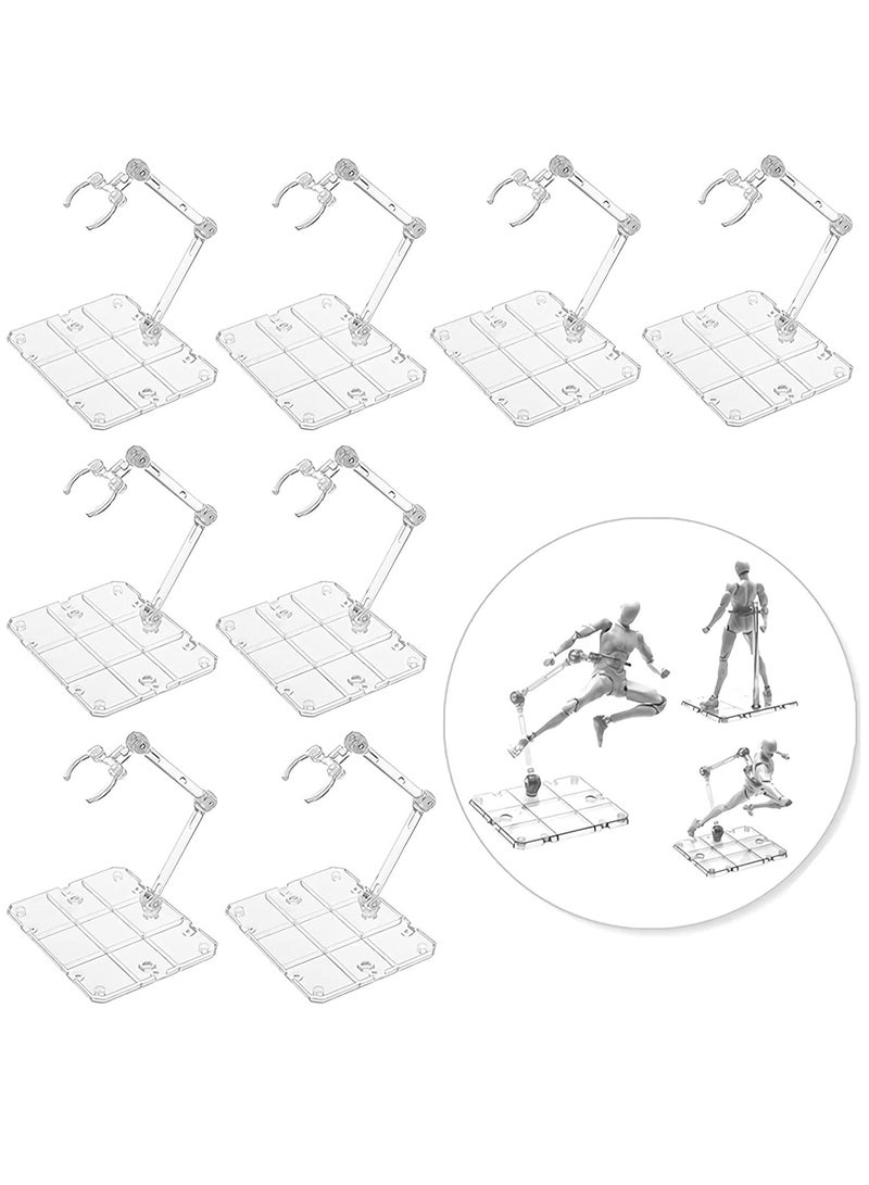 Sturdy Transparent Action Figure Display Stand Base for 6" Dolls, Assembled Model Holder, Perfect for Showcasing Your Action Figures and Collectibles. - Image 1