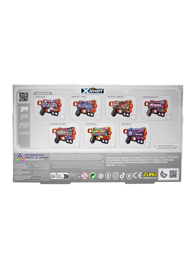 Zuru X-Shot سباق سكينز 4Pk - 24 سهم - لعبة قنص حركية للأطفال، المراهقين، الرجال والفتيات، أنشطة خارجية للعطلات، هدايا للأطفال من سن 8 وما فوق  - Image 3
