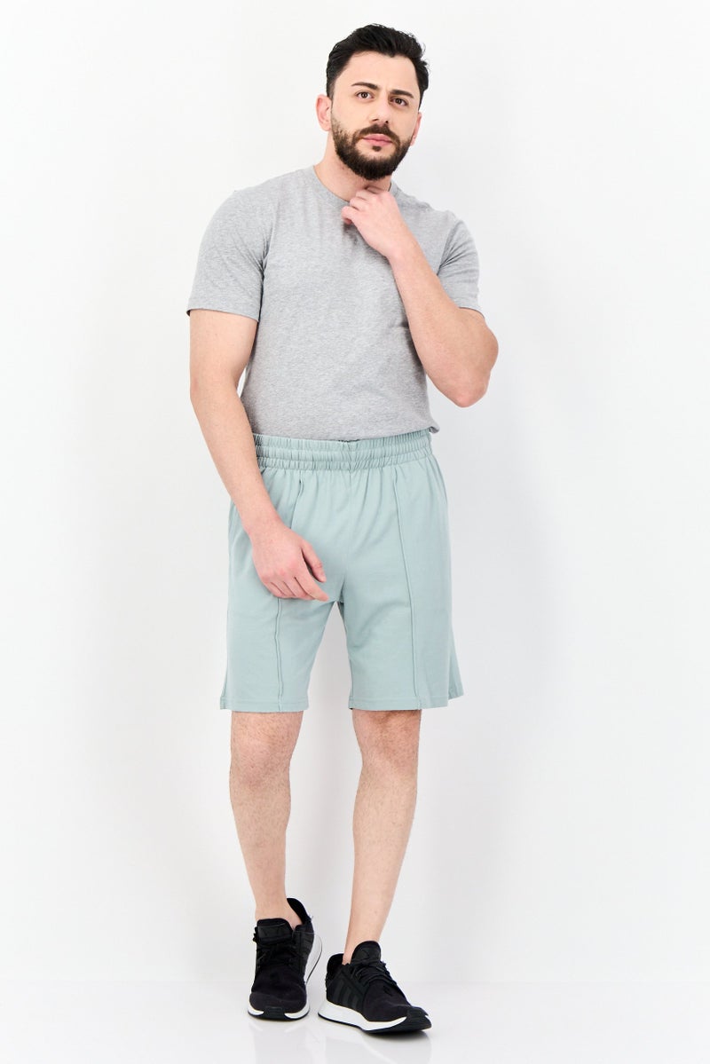 Jack Jones Men Plain Basic Shorts, Grey Mist - Image 4