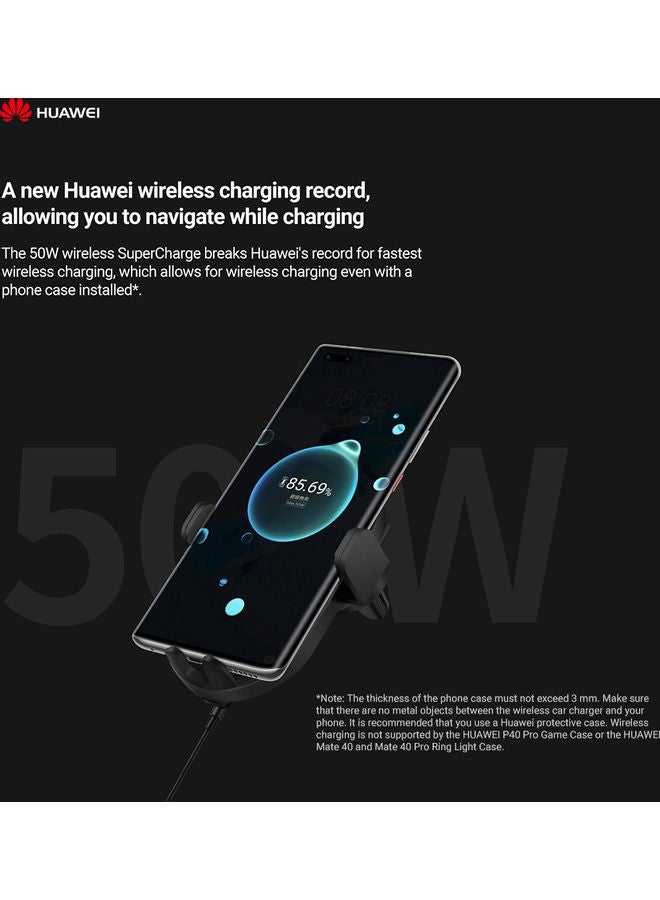 HUAWEI SuperCharge Wireless Car Charger Black - Image 5