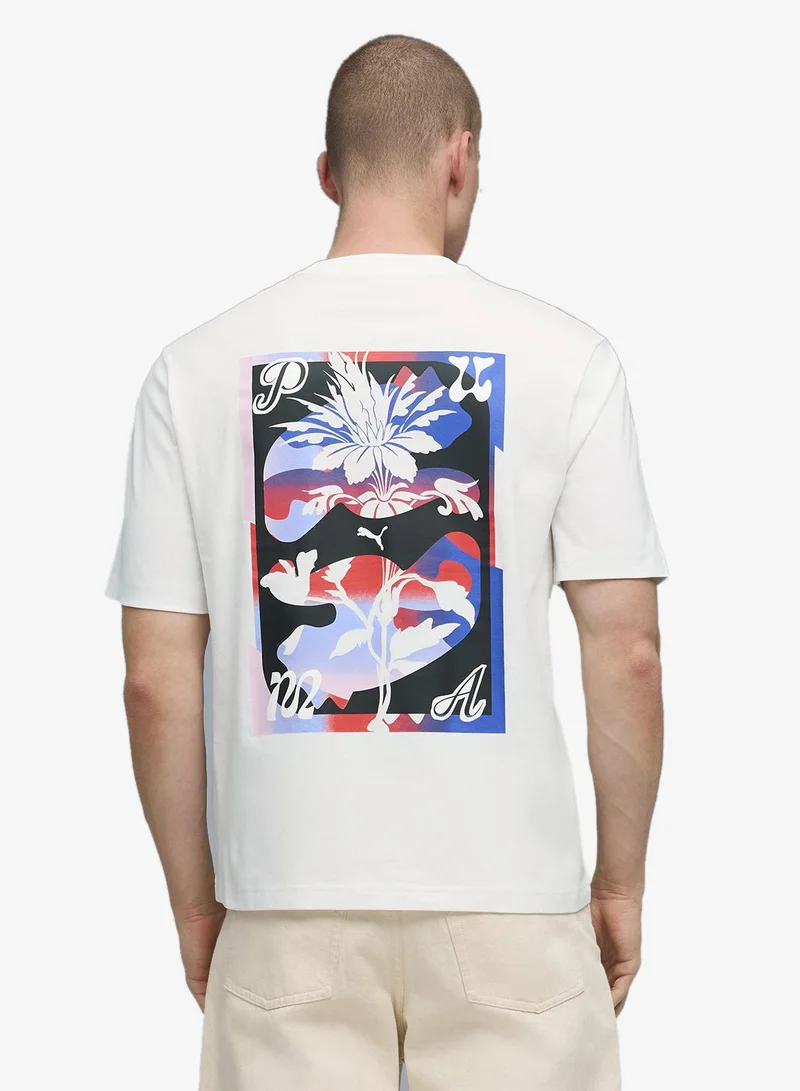 بوما تيشيرت جرافيك بويكسي بطبعة زهرة نفسية