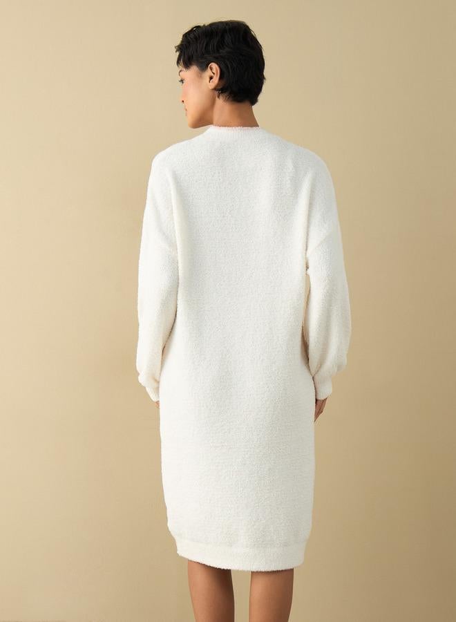 Splash FAV Heart Print Sleepshirt with Long Sleeves - Image 3