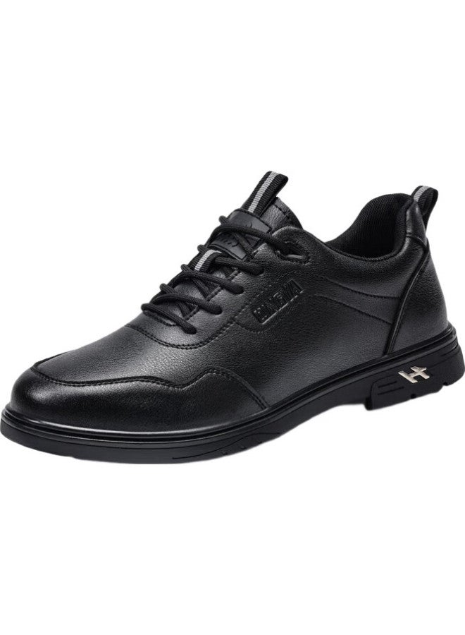 QINGYA Men'S Chef Shoes Non-Slip Oil-Proof Water-Proof Kitchen Special Back Kitchen Men'S Work Casual Leather Shoes C019 40 - Image 2