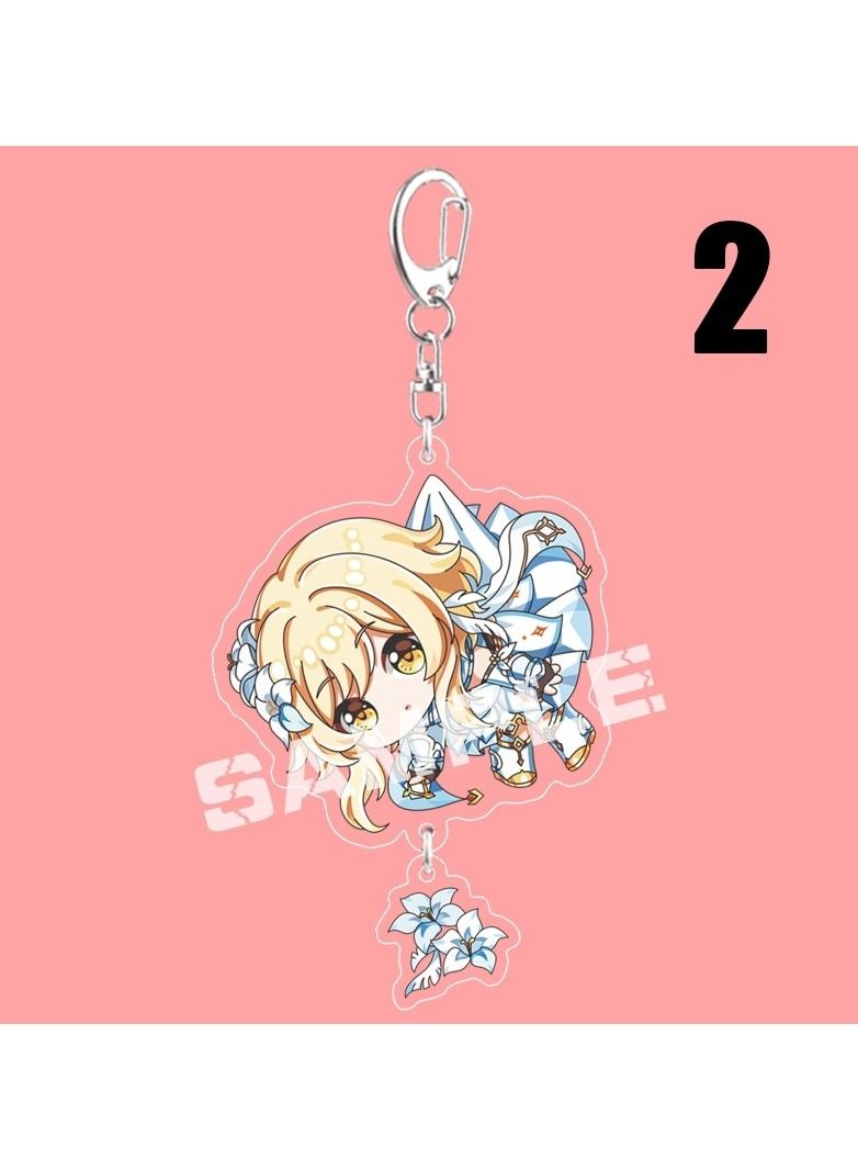 Genshin Cartoon Cute Anime Keychain